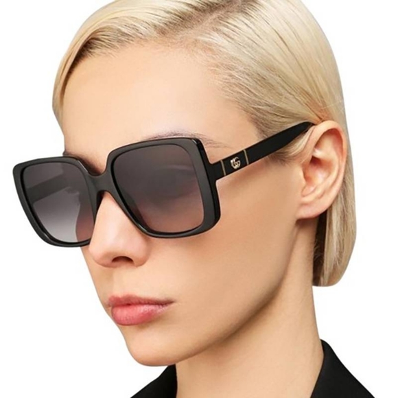 NEW GUCCI WOMEN'S OVERSIZED SQUARE SUNGLASSES GG0632S 001 BLACK GUCCI - Picture 11 of 13